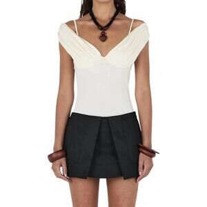 NEW HANSEN & GRETEL dariel off-the-shoulder top in ivory